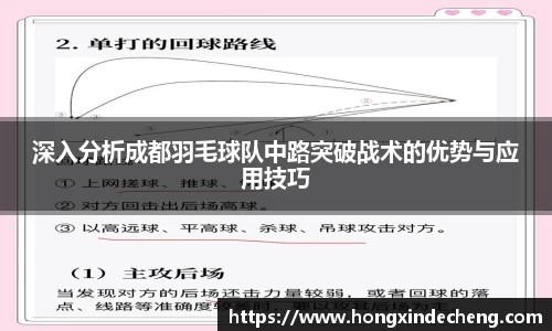深入分析成都羽毛球队中路突破战术的优势与应用技巧